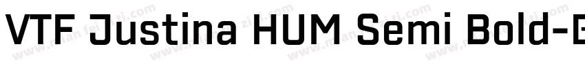 VTF Justina HUM Semi Bold字体转换